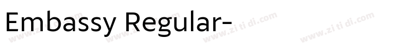 Embassy Regular字体转换